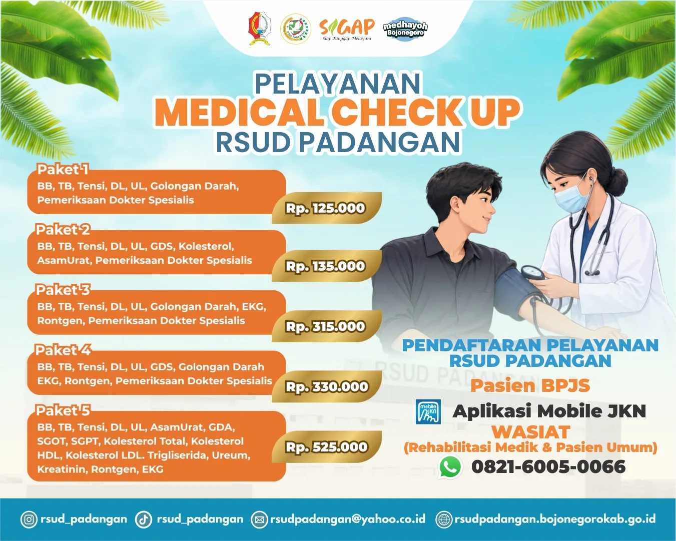 PAKET MCU RSUD PADANGAN