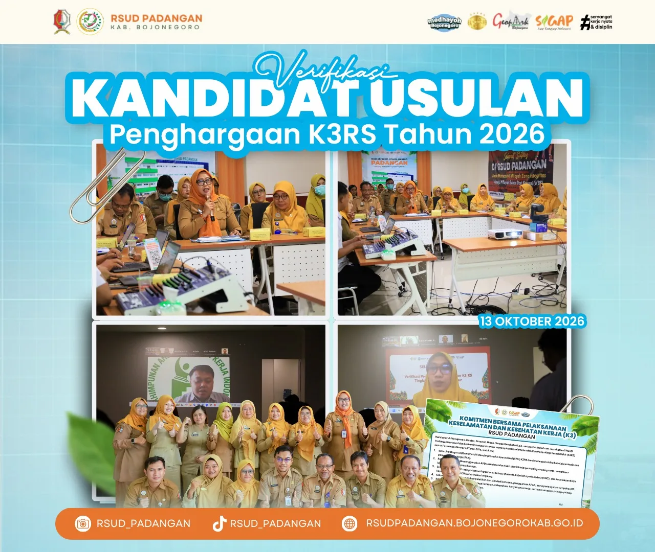 VERIFIKASI KESEHATAN dan KESELAMATAN KERJA RUMAH SAKIT (K3 RS)