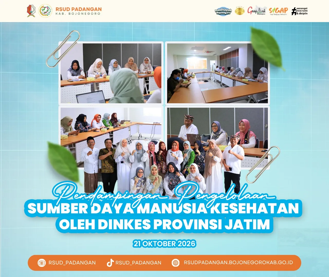 RSUD Padangan Ikuti Pendampingan Pengelolaan Sumber Daya Manusia Kesehatan oleh Dinkes Provinsi Jawa Timur