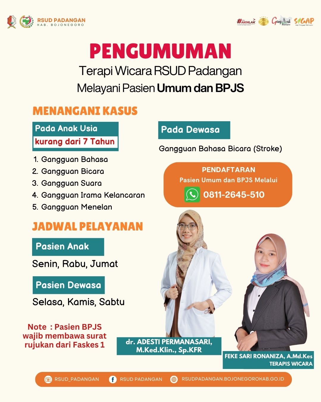 PELAYANAN TERAPI WICARA