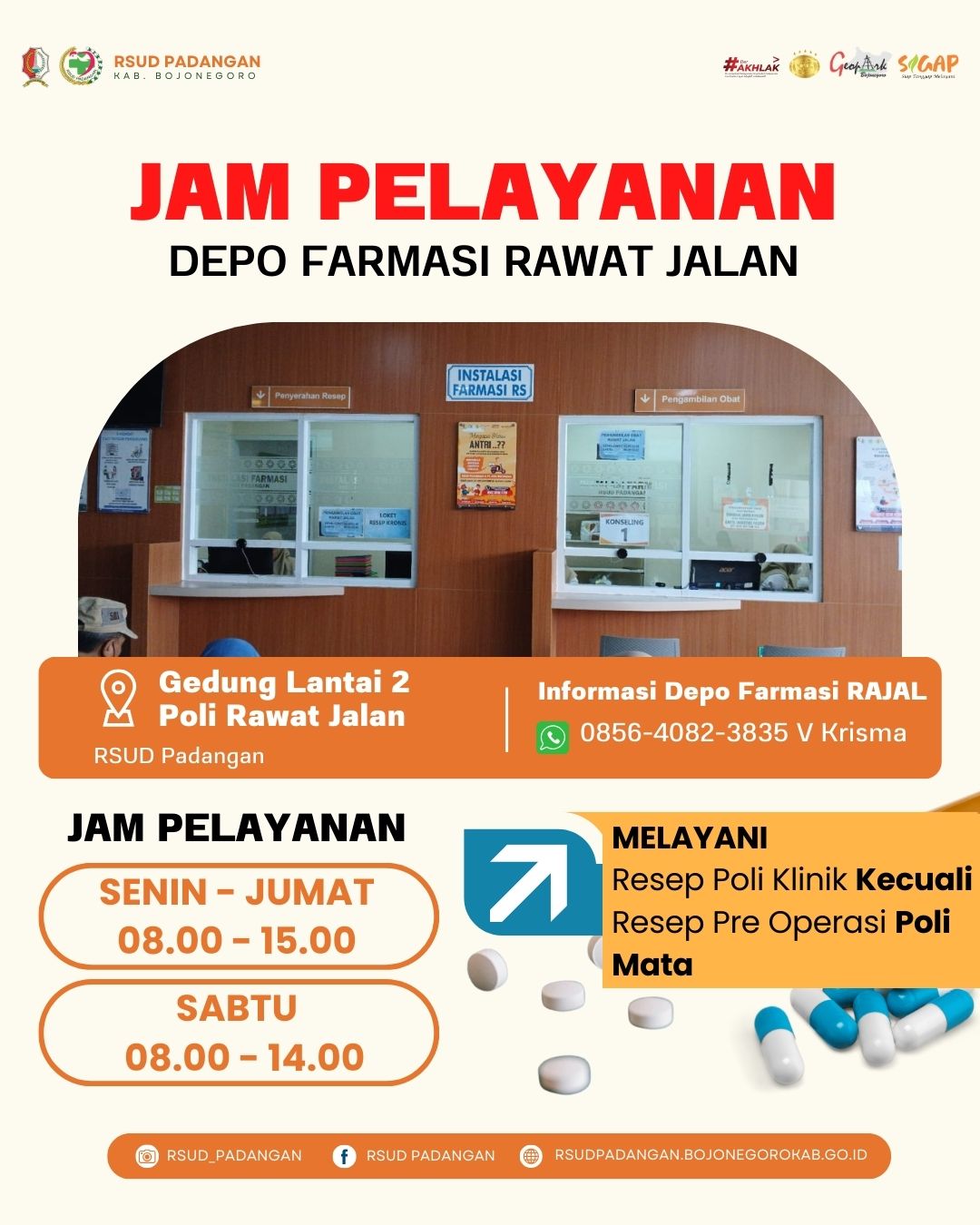JAM PELAYANAN DEPO FARMASI RAWAT JALAN