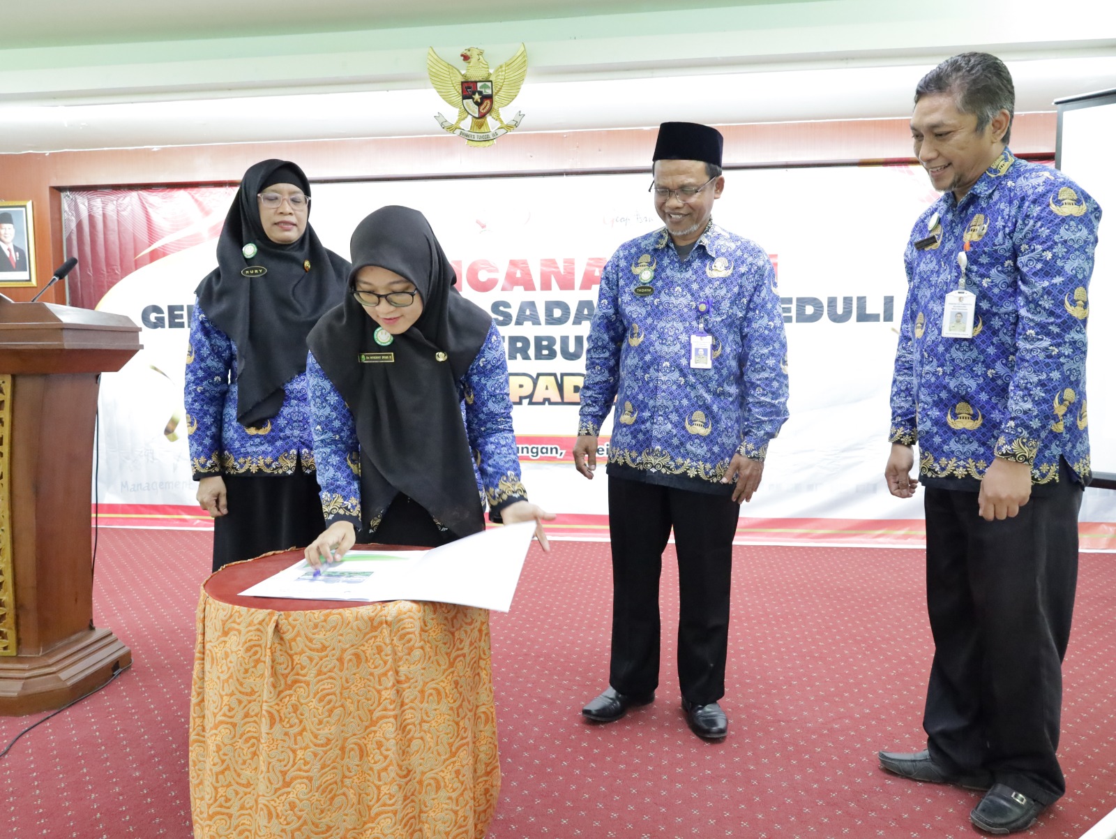 PENCANANGAN GERAKAN BUDAYA SADAR DAN PEDULI RISIKO / GERBUSARI DI RSUD PADANGAN
