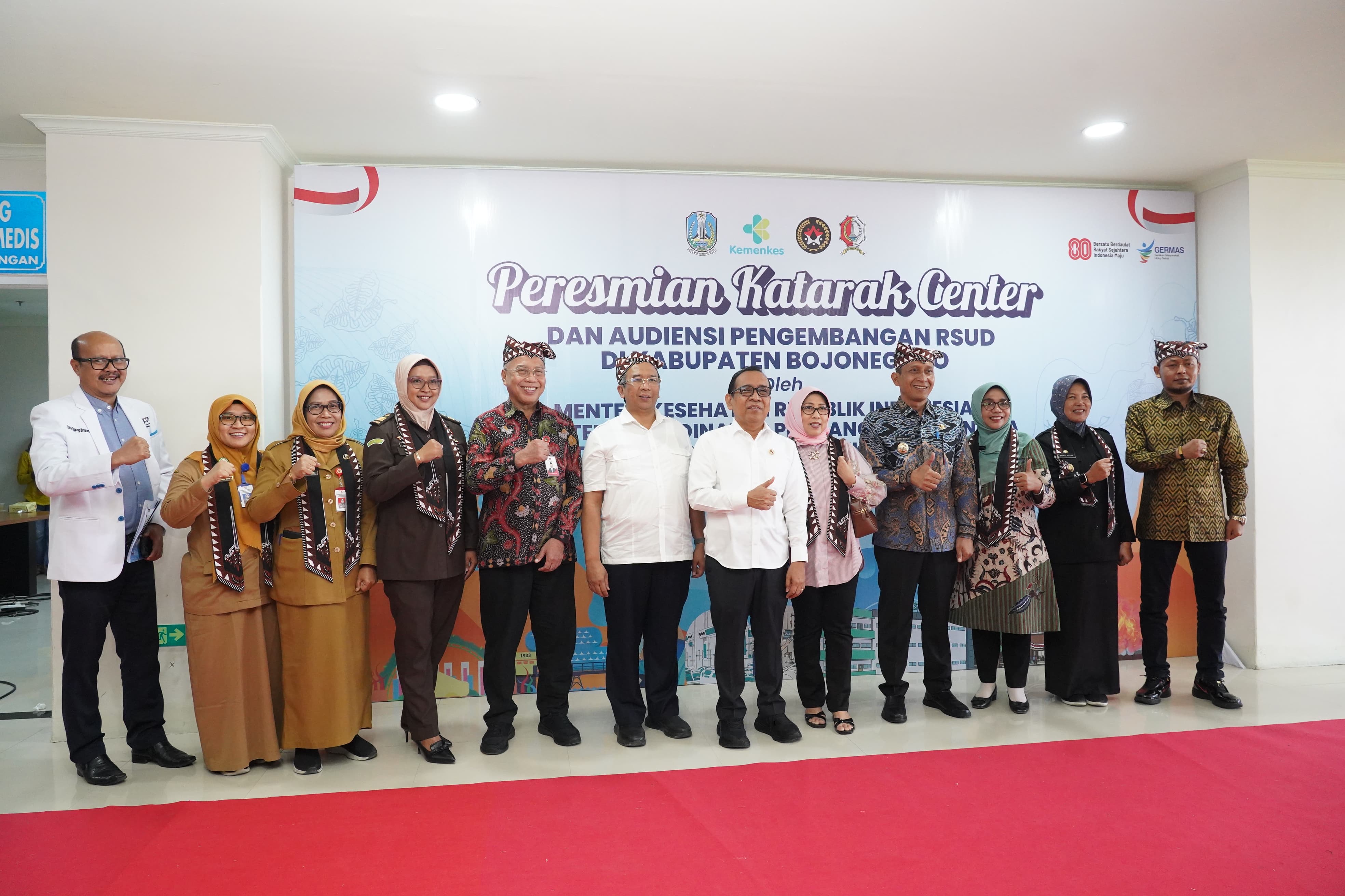 PERESMIAN KATARAK CENTER DAN AUDIENSI PENGEMBANGAN RSUD DI KAB.BOJONEGORO