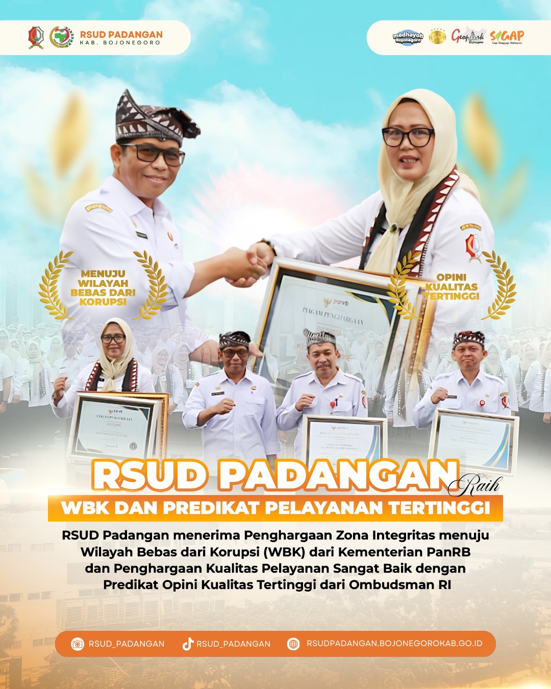 MERAIH WBK dan PREDIKAT PELAYANAN TERTINGGI