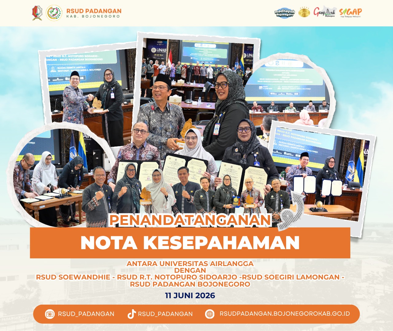 PENANDATANGAN NOTA KESEPAHAMAN BERSAMA UNIVERSITAS AIRLANGGA