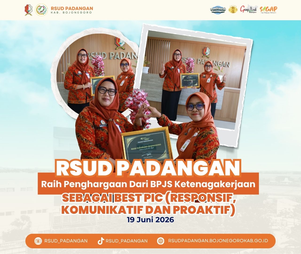 PENGHARGAAN BPJS KETENAGAKERJAAN untuk RSUD PADANGAN