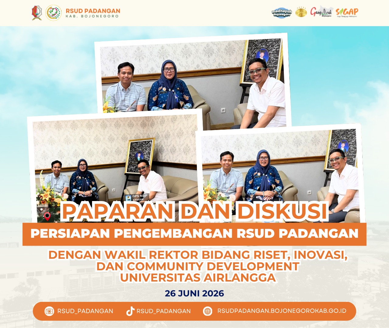 RSUD Padangan Gandeng Unair Matangkan Rencana Pengembangan 2026–2029
