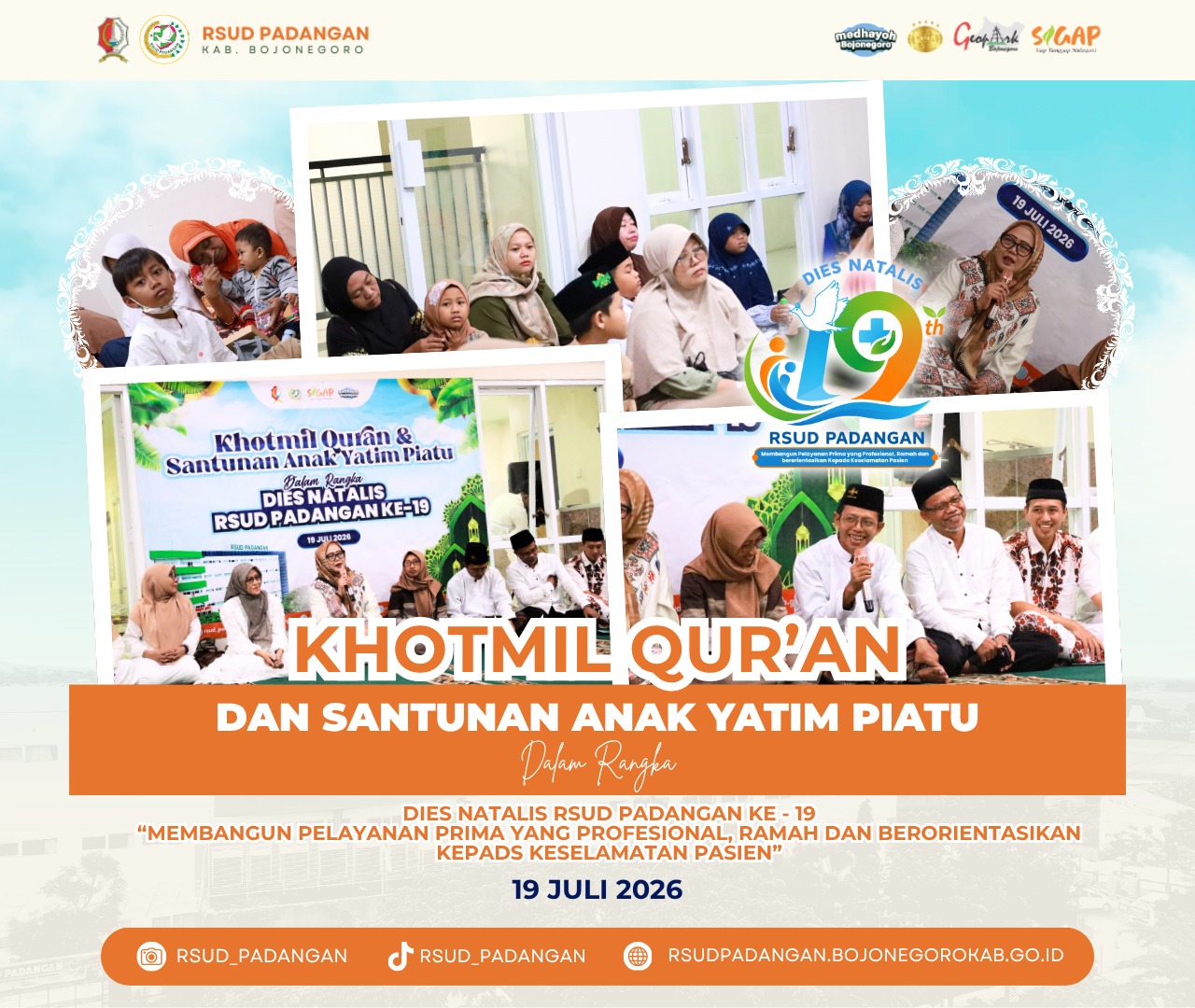 RANGKAIAN DIES NATALIS RSUD PADANGAN KE - 19