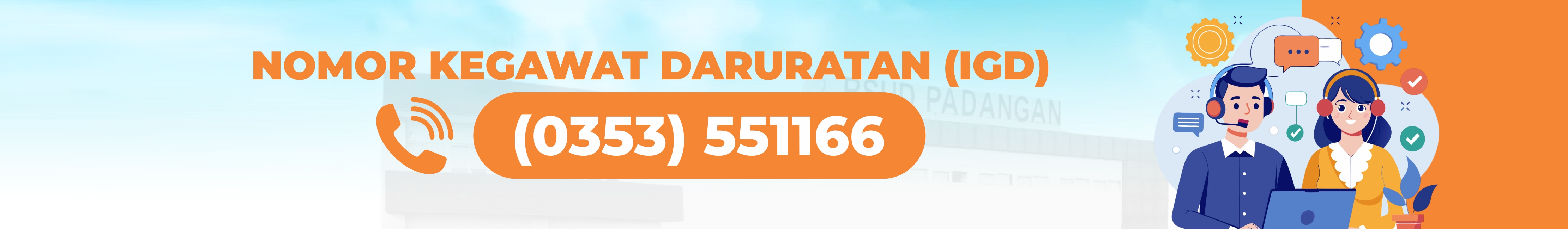 KONTAK IGD<BR>RSUD PADANGAN